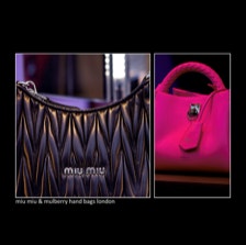 miu miu & mulberry hand bags london